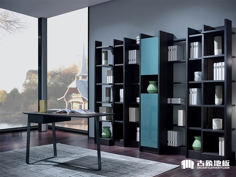 書房鋪實木地板還是瓷磚