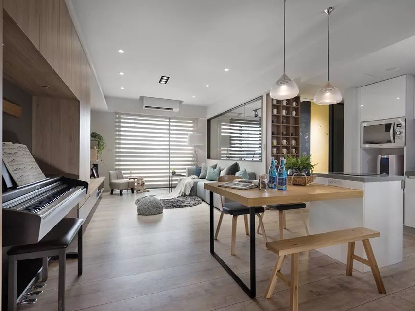 古象地板打造的現(xiàn)代北歐風(fēng)