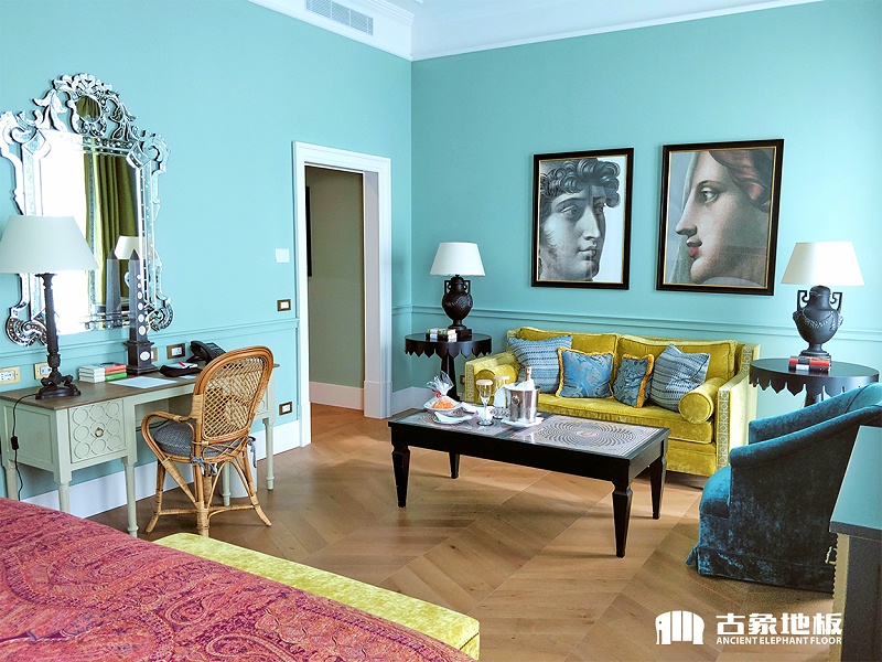 魚骨拼多層實木地板